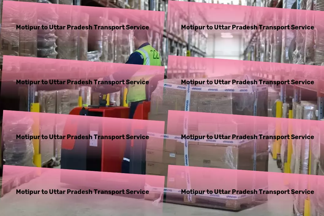 Motipur to Uttar Pradesh Transport Express cargo logistics