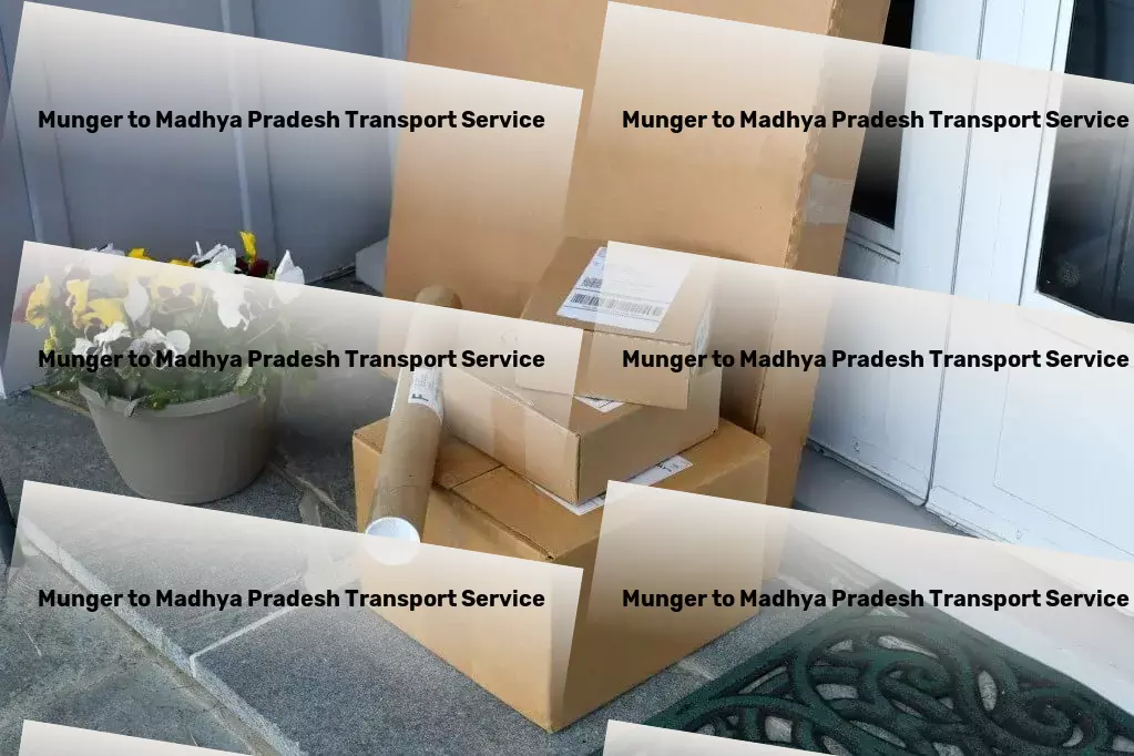 Munger to Madhya Pradesh Transport Direct package transport