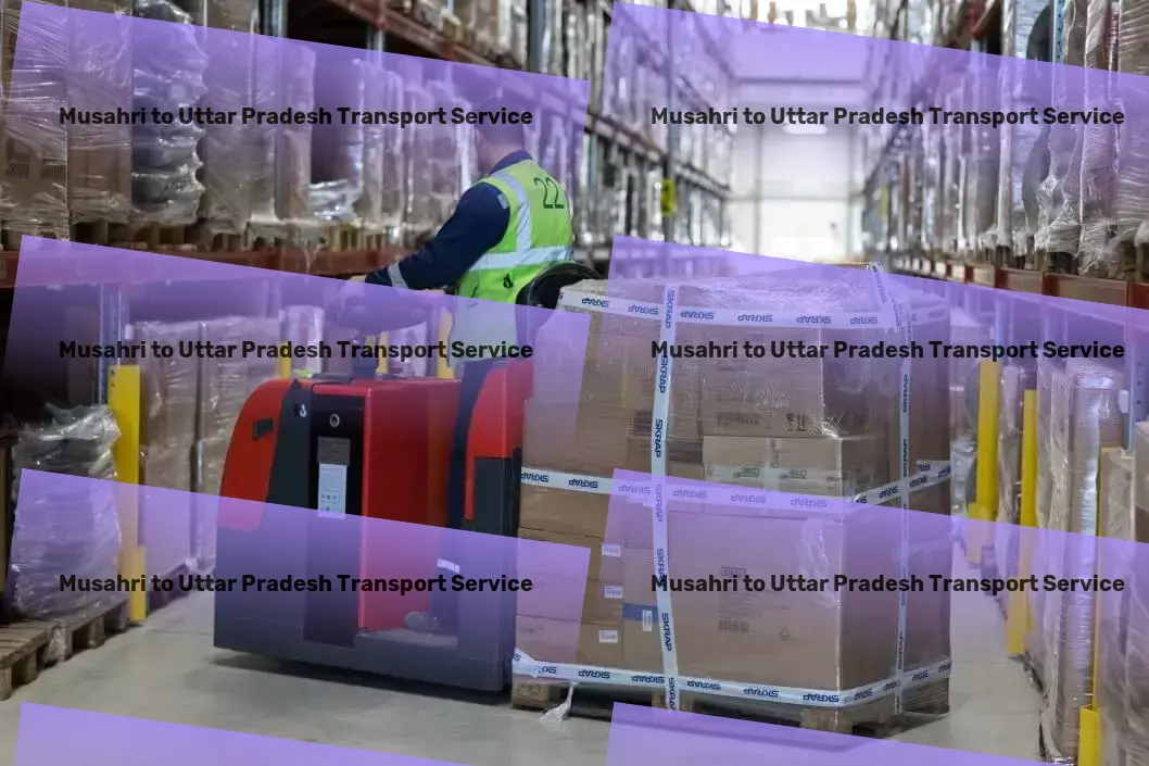 Musahri to Uttar Pradesh Transport High-volume packers and movers