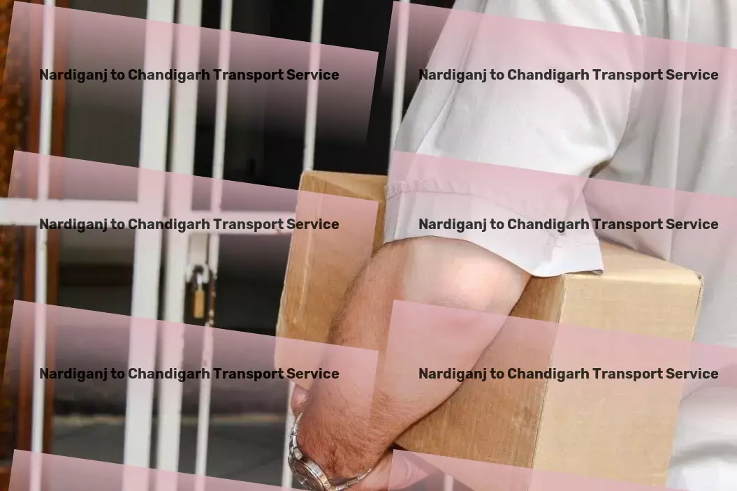 Nardiganj to Chandigarh Transport Express bulk cargo delivery