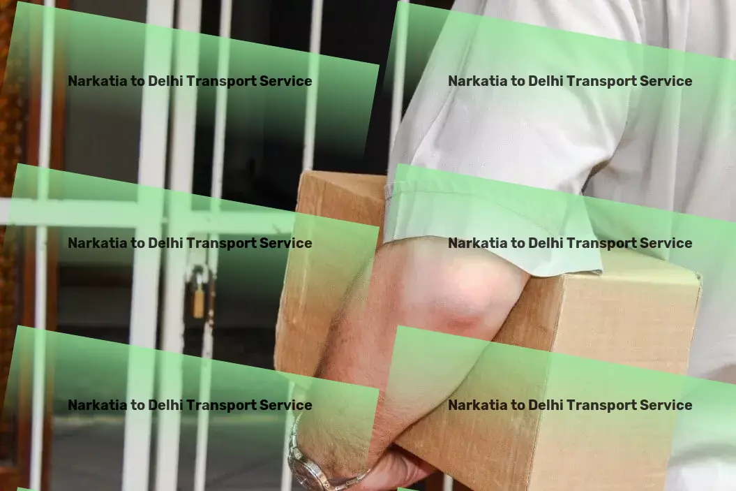 Narkatia to Delhi Transport The cornerstone of efficient logistics across India! - Commercial package delivery