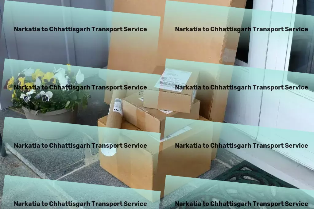 Narkatia to Chhattisgarh Transport Door-to-door goods shipment