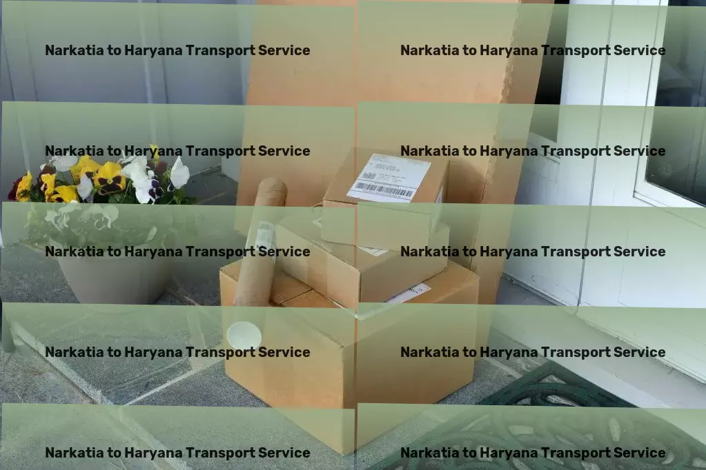 Narkatia to Haryana Transport Logistics for parcel freight