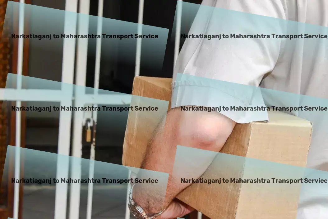 Narkatiaganj to Maharashtra Transport Import export courier services