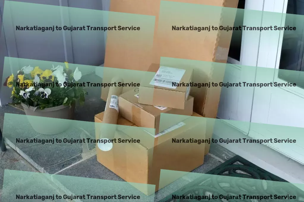 Narkatiaganj to Gujarat Transport Tailored courier solutions