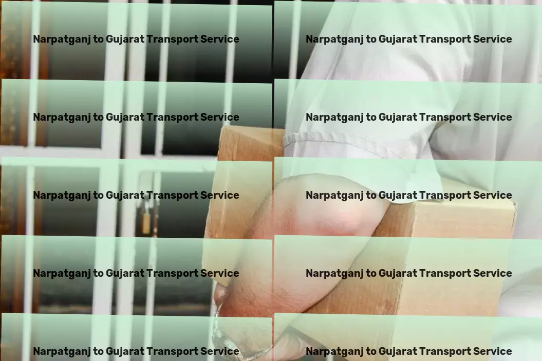 Narpatganj to Gujarat Transport Express goods shipment solutions